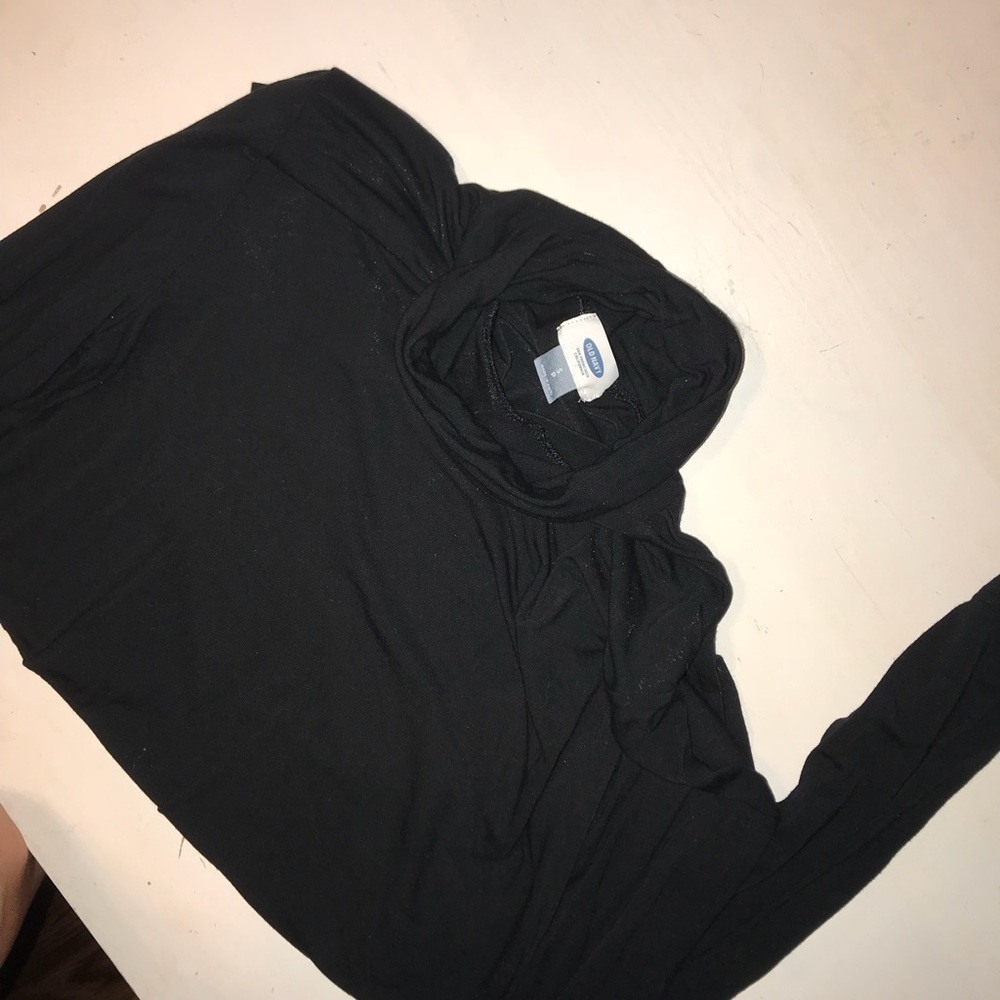cute light weight black turtle neck shirt